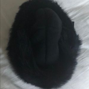 Genuine dyed shearling lamb fur hat